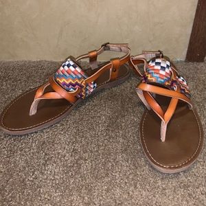 Mossimo Supply Co. Multicolor Sandals